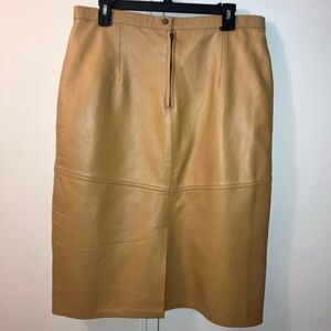 Vintage leather skirt